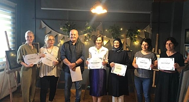 Melek Sanat Atölyesinde Pastel Dokunuşlar Resim Sergisi Açıldı