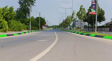 Stadyuma çıkan bulvara yeşil-siyah dokunuş!