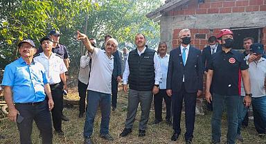 İtfaiye ekipleri anında yangına müdahalede bulundu...