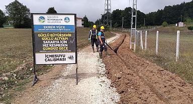 Büyükşehir’den Pamukova Eskiyayla Mahallesi’ne yeni içme suyu hattı