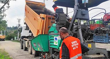 Hendek’te 3 mahalleyi bağlayan grup yolu yeni yüzüne kavuştu