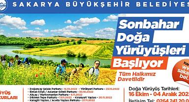 Sonbahar Doğa Yürüyüşleri başlıyor