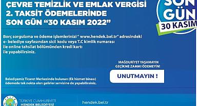 HENDEK BELEDİYESİNDEN 30 KASIM UYARISI!