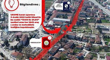 O CADDE ARTIK ARAÇ VE MOTOSİKLET TRAFİĞİNE TÜMÜYLE KAPATILIYOR