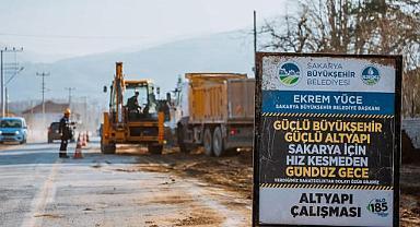Büyükşehir’den Akyazı’ya Kanalizasyon Karapürçek’e Yağmursuyu Hattı