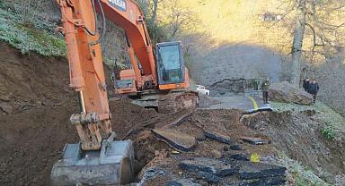 HEYELAN SONRASI ZARAR GÖREN YOLLAR ULAŞIMA TEKRAR AÇILDI