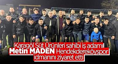 Metin Maden'den Dereköyspor'a ziyaret