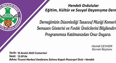 Ordulular Derneğinden Fındık Üreticilerini Bilgilendirme Etkinliği...
