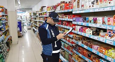 ZABITA EKİPLERİ ZİNCİR MARKETLERİ DENETLEDİ