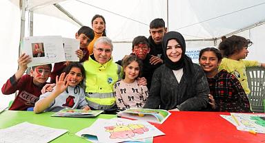 Başkan Yüce Çocukların Mutluluğunu Paylaştı
