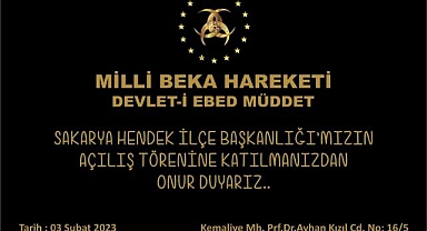 MİLLİ BEKA HAREKETİ AÇILIYOR