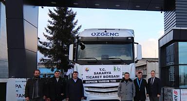 Sakarya Ticaret Borsası Yardım Tırı Yola Çıktı