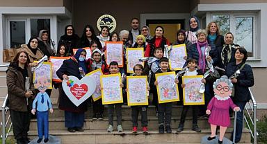 Çocuklar YADEM’de Yaşlılarla Resim Yaptı