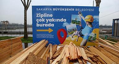 Sakarya Nehri’nde 'zipline' gezisi için geri sayım