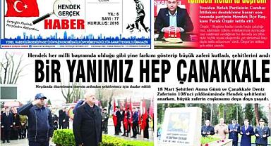 OKUMAYANLAR İÇİN HENDEK GERÇEK HABER'İN MART AYI SAYISI