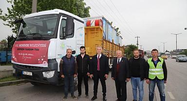 HENDEK BELEDİYESİNDEN DEPREM BÖLGESİNE SEYYAR WC VE BANYO