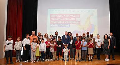 Çamlıca Ortaokulu, Tekstil Atıkları Toplama Yarışmasında dereceye girdi!