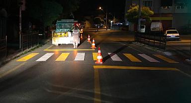 Büyükşehir ekiplerinden gece mesaisi