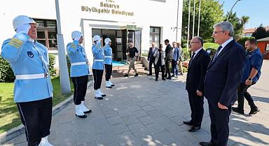 Başkan Yüce, Vali Karadeniz’i konuk etti.