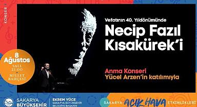 Yücel Arzen sahnesiyle Necip Fazıl gecesi