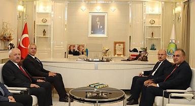 BAŞKAN BABAOĞLU, VALİ KARADENİZ'İ MAKAMINDA AĞIRLADI