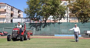 Başkan Bahadır, saha çalışmalarını inceledi.