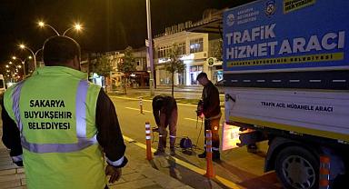 Büyükşehir’den Bosna Caddesi’ne estetik katan gece mesaisi!