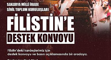 Sakarya’da Filistin İçin Yola Çık Konvoyu Düzenlenecek