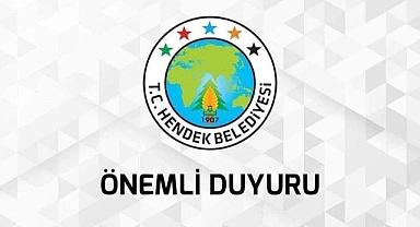HENDEK BELEDİYESİNDEN AÇIKLAMA