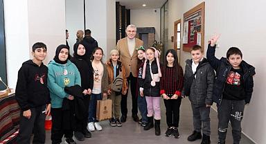 Başkan Yüce SGM’de Miniklerin Derslerine Konuk Oldu