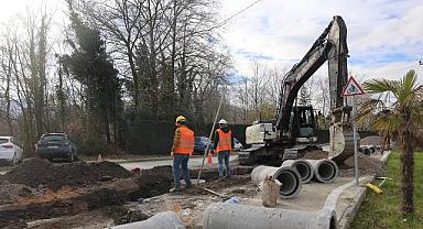 Büyükşehir, Sapanca’nın yeni yağmursuyu hattında çalışmalarını tamamladı