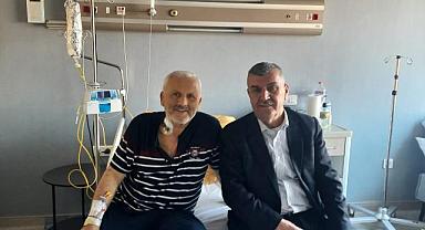 BAŞKAN İBRAHİM ŞAHİN HÜDAVERDİ BAHADIR'I ZİYARET ETTİ