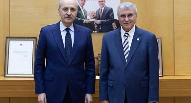 TBMM Başkanı Kurtulmuş Başkan Yüce’yi Ziyaret Etti