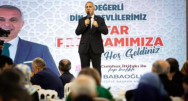 BAŞKAN BABAOĞLU, DİN GÖREVLİLERİ VE AİLELERİNİ İFTARDA AĞIRLADI