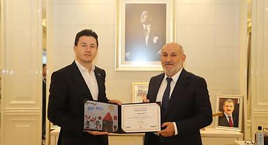 MÜSİAD’DAN BAŞKAN İRFAN PÜSKÜLLÜ’YE HAYIRLI OLSUN ZİYARETİ