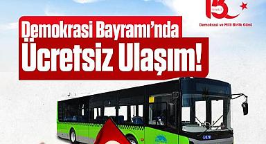 Belediye otobüsleri ücretsiz!
