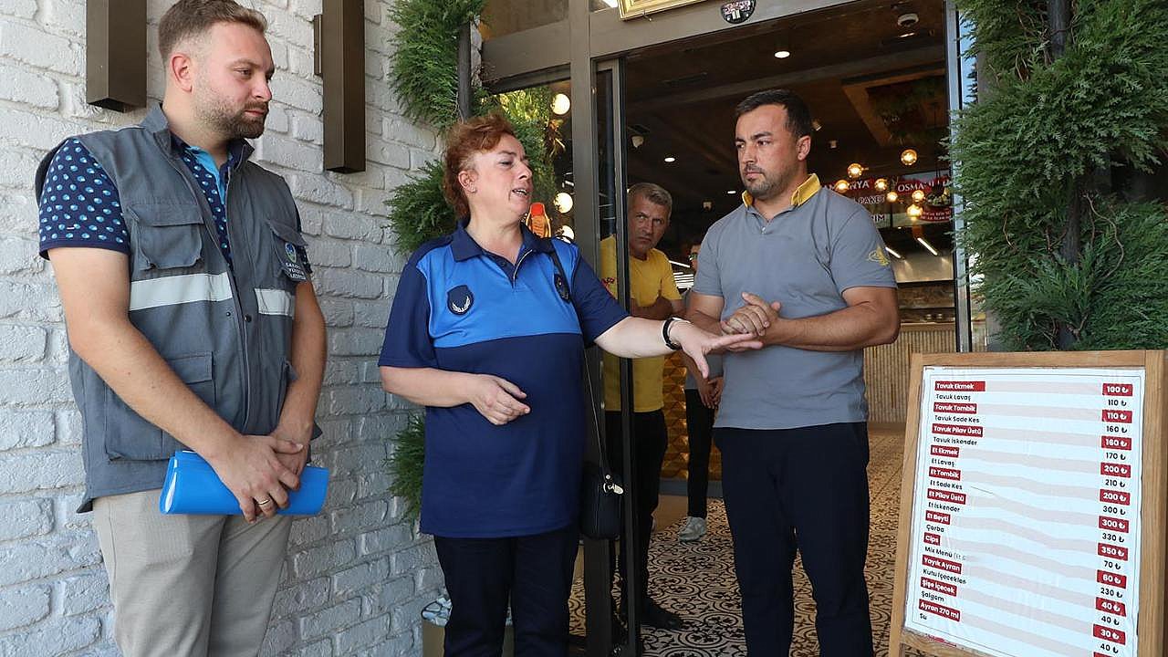 Büyükşehir Zabıtası’ndan Kafe Ve Restoranlara Fiyat Denetimi