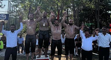 Büyükşehir'in pehlivanları kürsüden inmedi!