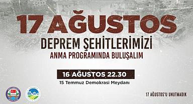 Depremin 25’inci yılı Demokrasi Meydanı’nda anılacak