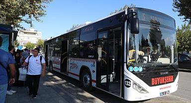 Büyükşehir’in ücretsiz ve indirimli tarifesine öğrencilerden yoğun ilgi!