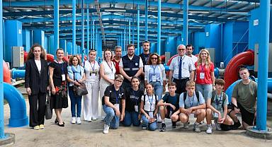 Yabancı öğretmen ve öğrenciler su arıtma süreçlerine tanıklık etti