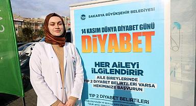 Büyükşehir şehrin meydanında şeker ölçtü diyabet hastalığını hatırlattı