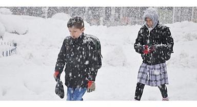 Kar yağışı, okul tatil ettirdi!