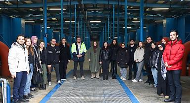 Doktor adayları arıtma tesislerine hayran kaldı!