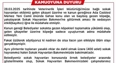 Akyazı Belediyesi’nden kamuoyu açıklaması