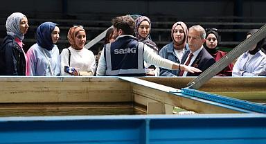 Öğretmen adayları suyun yolculuğuna SASKİ arıtma tesislerinde tanıklık etti