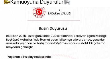 Sakarya Valiliği, cinayetlerle ilgili basın açıklaması yaptı