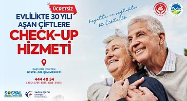 Evlilikte 30 yılı aşan çiftlere ücretsiz check-up!
