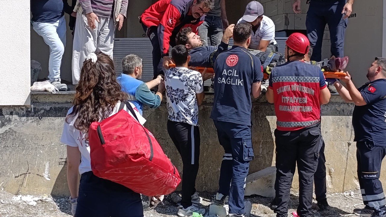 İnşaatta görünmez kaza!