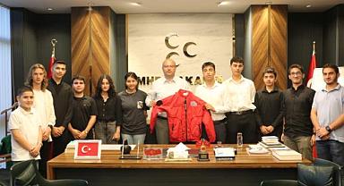 Başkan Alkaş'a Necmettin Erbakan Fen Lisesi Altay Roket Takımından ziyaret!
